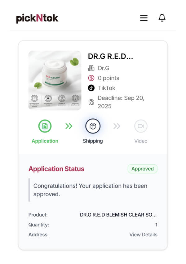 Approved Status
